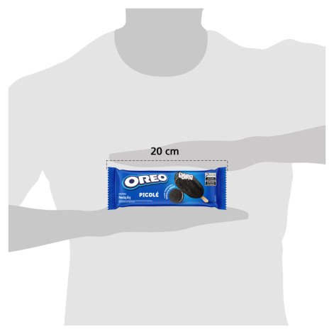 Picolé Baunilha com Biscoito Chocolate Oreo Pacote 65g