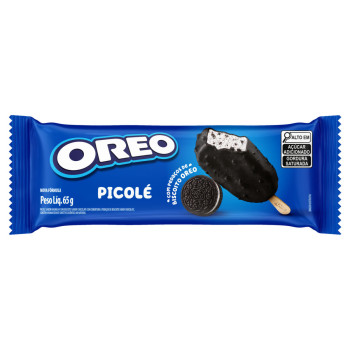 Picolé Baunilha com Biscoito Chocolate Oreo Pacote 65g