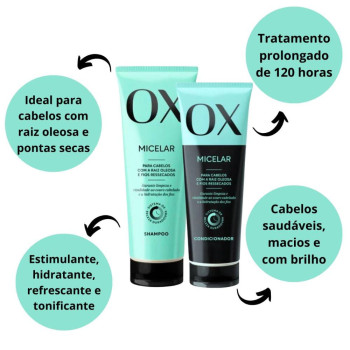 Kit Ox Micelar - Shampoo 200ml + Condicionador 170ml