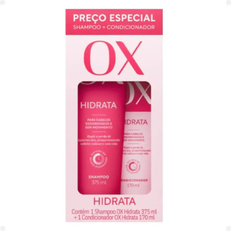 Kit Hidrata Ox Hidrata Shampoo 375ml + Condicionador 170ml