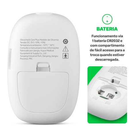 Monitor De Glicemia Glicocheck Care Plus Multi Saúde - HC487 HC487