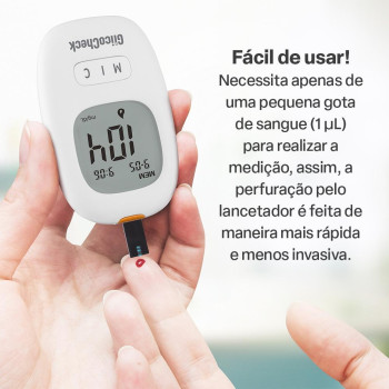 Kit de Tiras para Glicemia Glicocheck HC489 50 unidades