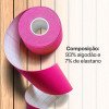 Fita Kinésio Rolo 5cmx5m Rosa Multi Saúde - HC028