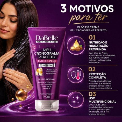 Óleo Em Creme DaBelle Meu Cronograma Perfeito Multifuncional 190ml