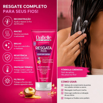 Óleo Em Creme DaBelle Resgata Fios Multifuncional 190ml