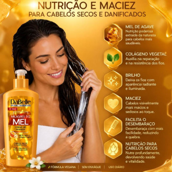 Creme De Pentear Dabelle 270g Milagres Do Mel