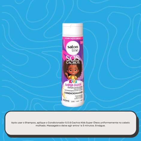 Condicionador Salon Line SOS Cachos Kids Super Oleos 300 ml Condicionador Salon Line SOS Cachos Kids Super Oleos 300 ml