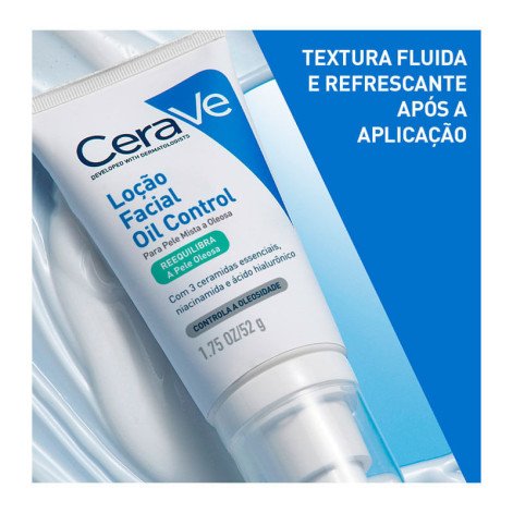 Loção Facial Oil Control Cerave Pele Mista a Oleosa 52g Loção Facial Oil Control Cerave Pele Mista a Oleosa 52g