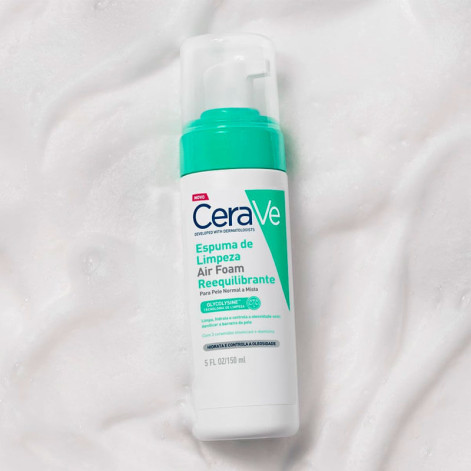 Espuma de Limpeza Facial Cerave Air Foam Reequilibrante 150ml Espuma de Limpeza Facial Cerave Air Foam Reequilibrante 150ml