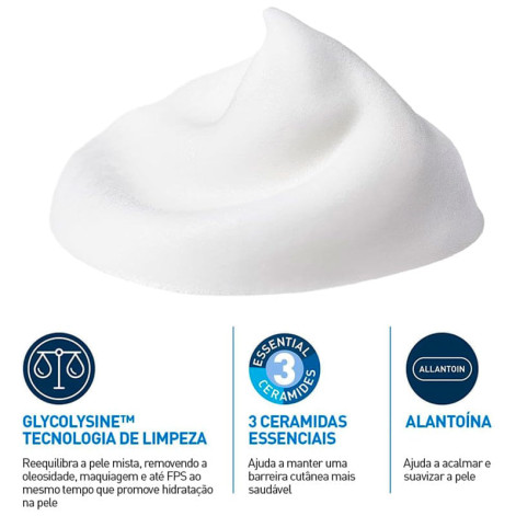 Espuma de Limpeza Facial Cerave Air Foam Reequilibrante 150ml Espuma de Limpeza Facial Cerave Air Foam Reequilibrante 150ml