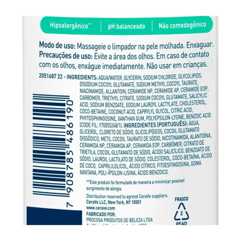 Espuma de Limpeza Facial Cerave Air Foam Reequilibrante 150ml Espuma de Limpeza Facial Cerave Air Foam Reequilibrante 150ml