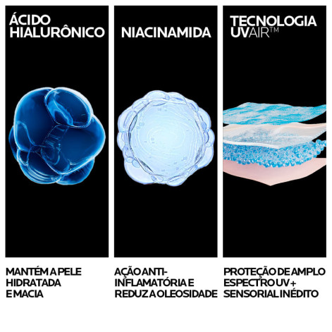 Protetor Solar Facial La Roche-Posay Anthelios UVAir FPS60 Cor 6.0 45ml Protetor Solar Facial La Roche-Posay Anthelios UVAir FPS60 Cor 6.0 45ml