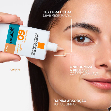 Protetor Solar Facial La Roche-Posay Anthelios UVAir FPS60 Cor 6.0 45ml Protetor Solar Facial La Roche-Posay Anthelios UVAir FPS60 Cor 6.0 45ml