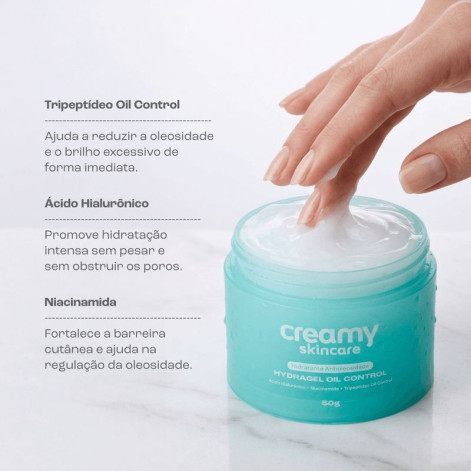Gel Hidratante Facial Creamy Hydragel Oil Control 50g