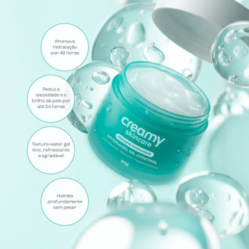 Gel Hidratante Facial Creamy Hydragel Oil Control 50g