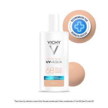 Protetor Solar Facial Efeito Matte 16h FPS 60 Vichy UV-AQUA Cor 2.0 40ml Protetor Solar Facial Efeito Matte 16h FPS 60 Vichy UV-AQUA Cor 2.0 40ml