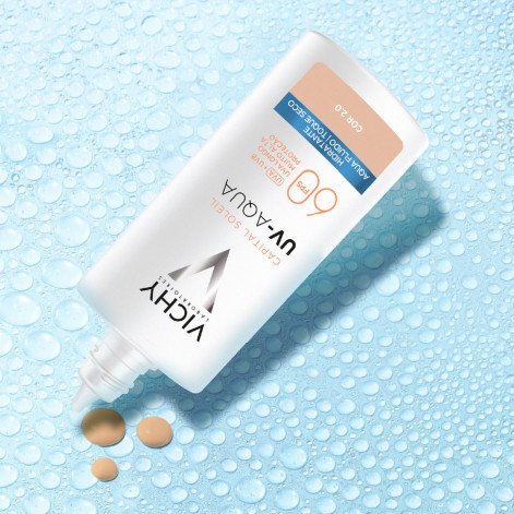 Protetor Solar Facial Efeito Matte 16h FPS 60 Vichy UV-AQUA Cor 2.0 40ml Protetor Solar Facial Efeito Matte 16h FPS 60 Vichy UV-AQUA Cor 2.0 40ml