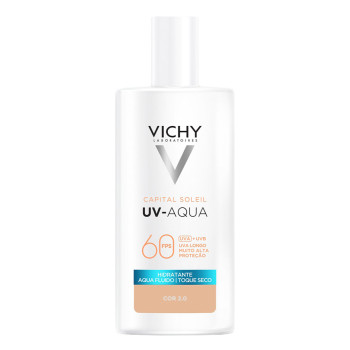 Protetor Solar Facial Efeito Matte 16h FPS 60 Vichy UV-AQUA Cor 2.0 40ml