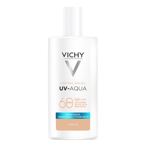 Protetor Solar Facial Efeito Matte 16h FPS 60 Vichy UV-AQUA Cor 2.0 40ml Protetor Solar Facial Efeito Matte 16h FPS 60 Vichy UV-AQUA Cor 2.0 40ml