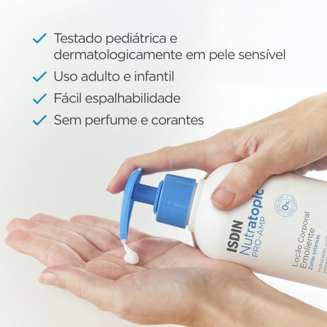 Loção Corporal para Pele Sensível Isdin Nutratopic Pro-AMP 400ml Loção Corporal para Pele Sensível Isdin Nutratopic Pro-AMP 400ml