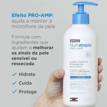 Loção Corporal para Pele Sensível Isdin Nutratopic Pro-AMP 400ml