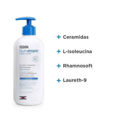 Loção Corporal para Pele Sensível Isdin Nutratopic Pro-AMP 400ml Loção Corporal para Pele Sensível Isdin Nutratopic Pro-AMP 400ml