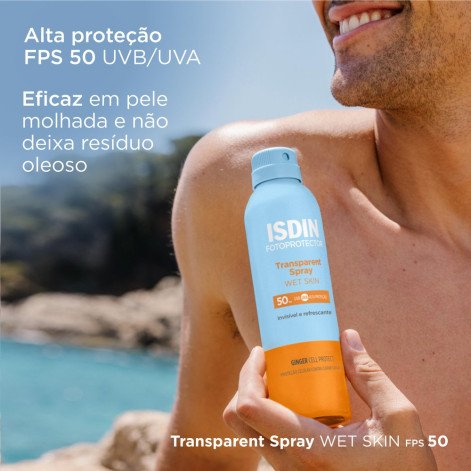 Protetor Solar Corporal Isdin Transparent Spray FPS 50 250ml