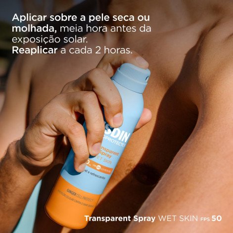 Protetor Solar Corporal Isdin Transparent Spray FPS 50 250ml