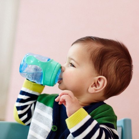 Copo de Transição Avent 6M+ Azul Bico de Silicone 200ml Copo de Transição Avent 6M+ Azul Bico de Silicone 200ml