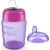 Copo de Transição Philips Avent Easy Sip +9 meses Antivazamento Rosa 260ml 1 Unidade