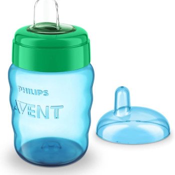 Copo de Transição Philips Avent Easy Sip +9 meses Antivazamento Azul 260ml 1 Unidade