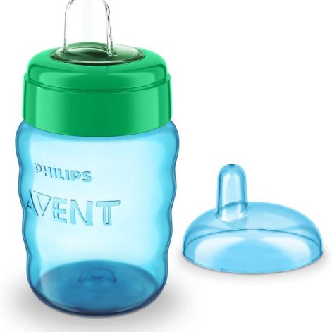 Copo de Transição Philips Avent Easy Sip +9 meses Antivazamento Azul 260ml 1 Unidade Copo de Transição Philips Avent Easy Sip +9 meses Antivazamento Azul 260ml 1 Unidade