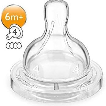 Bico Clássico Philips Avent Tamanho 4 Silicone com 2 Unidades