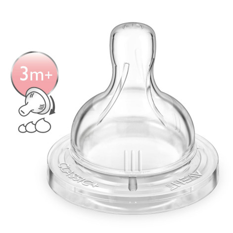 Bico Mamadeira Philips Avent + 3 Meses Classic 2 Unidades