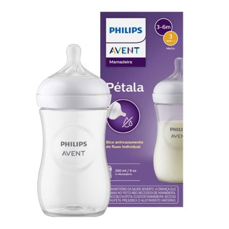 Mamadeira Avent Petala Transp 260ML