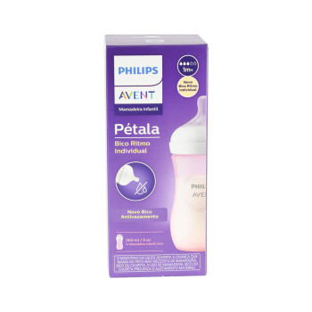 Mamadeira Avent Rosa Petala 3.0 Ant Got 260ML