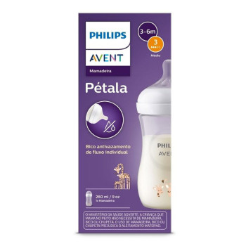 Mamadeira Philips Avent Pétala nº3 Girafa 260ml