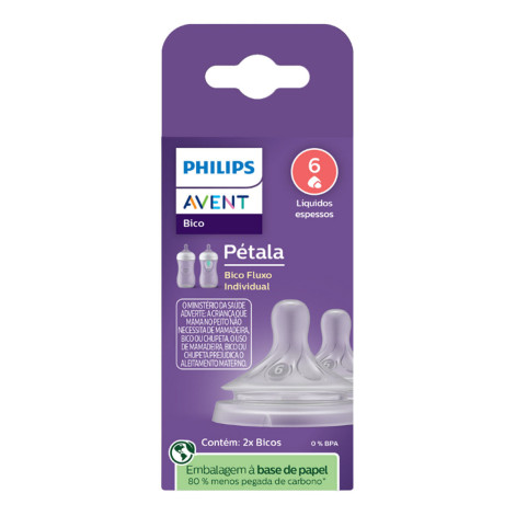 Bico de Mamadeira Avent Pétala 3.0 T6 - Philips Avent Bico de Mamadeira Avent Pétala 3.0 T6 - Philips Avent
