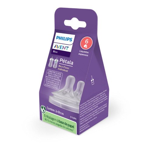 Bico de Mamadeira Avent Pétala 3.0 T6 - Philips Avent Bico de Mamadeira Avent Pétala 3.0 T6 - Philips Avent