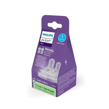Bico de Mamadeira Petala 3.0 0M 2 Unidades Philips AVENT SCY961/02