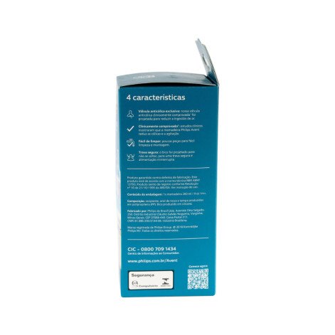 Mamadeira Avent Anti-colic 260ml Transparente 1m+