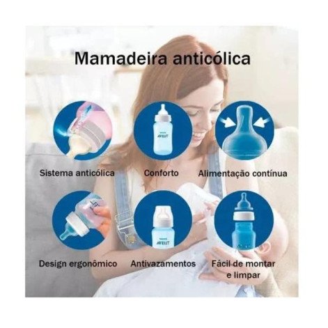 Mamadeira Classica ANTI-COLIC 260ML Rosa Philips AVENT SCY121/09 Mamadeira Classica ANTI-COLIC 260ML Rosa Philips AVENT SCY121/09
