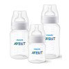 Kit Triplo Mamadeiras Anti-Colic 125 ml + 260 ml + 330 ml Transparentes – Philips Avent