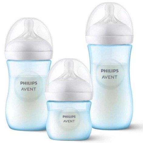 Kit 3 Mamadeiras ANTI-COLIC Petala 125/260/330ML Azul Philips AVENT SCD838/29