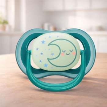 Chupeta Avent Ultra Air SCF377/02 6-18 Meses Decorada Lua Verde 1 Unidade Chupeta Avent Ultra Air SCF377/02 6-18 Meses Decorada Lua Verde 1 Unidade