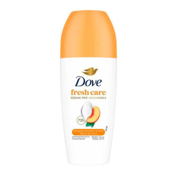 Desodorante Antitranspirante Roll On Dove Fresh Care Pêssego & Leite 50ml