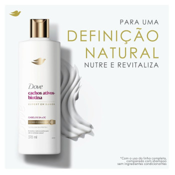 Condicionador Dove Cachos Ativos + Biotina 370Ml