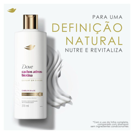 Condicionador Dove Cachos Ativos + Biotina 370Ml