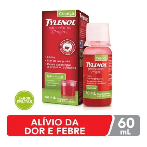 Tylenol Criança Paracetamol 32mg/ml Suspensão Oral Sabor Frutas 60ml