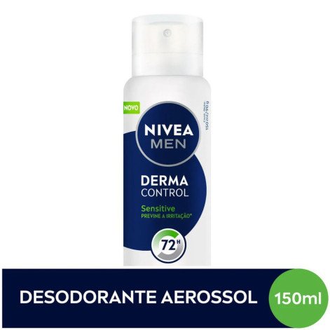 Desodorante Antitranspirante Aerosol Nivea Men Derma Control 72h 150ml